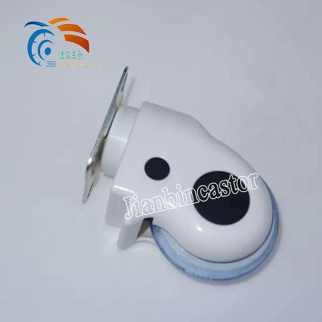 Grey TPR Round Swivel Heavy Duty Medical Plastic Hospital Bed Caster Stainless Steel Wheel Casters