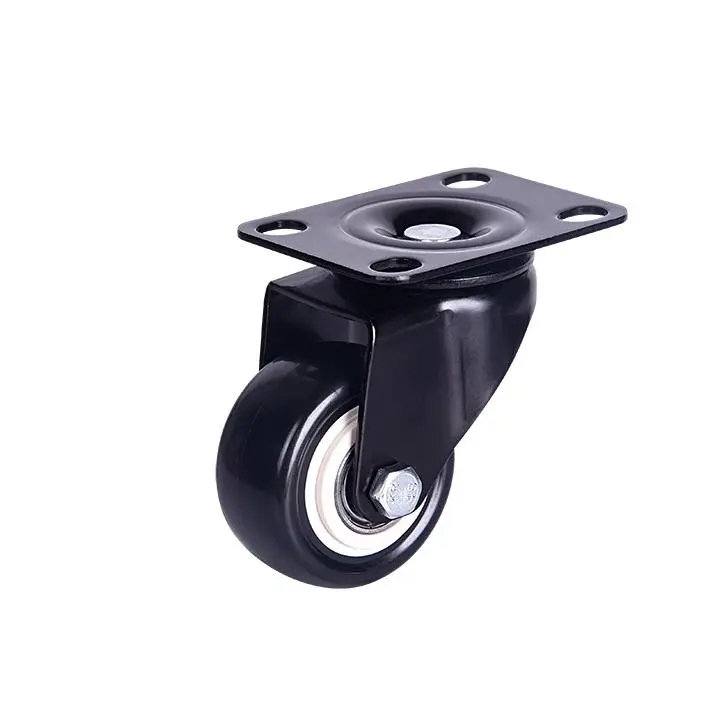 Office Industrial Double Ball Bearing Swivel Head 2.5 3 4 5 6 Inch Medium Duty Caster PP Core PVC Wheels