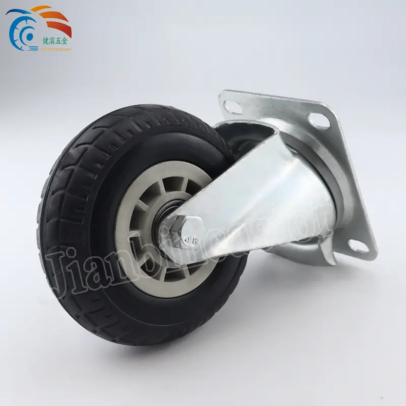 Factory Price Heavy Duty Swivel Industrial 6 8 Inch Solid Rubber Caster Wheel