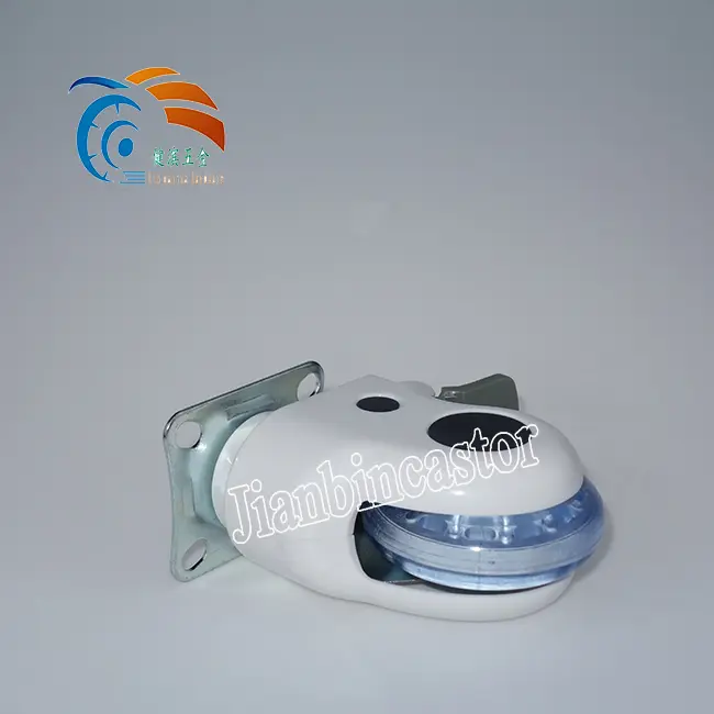Grey TPR Round Swivel Heavy Duty Medical Plastic Hospital Bed Caster Stainless Steel Wheel Casters