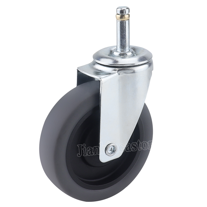 4 inch TPR dining trolley casters Trolley Accessories Travel Luggage Suitcase Rotating Caster Wheel With brake