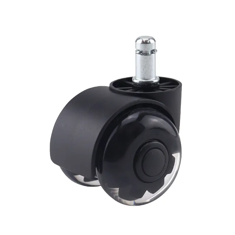 Transparent PU Casters Furniture Wheels Office Chair Caster Wear Resistant Silicone Chair Casters