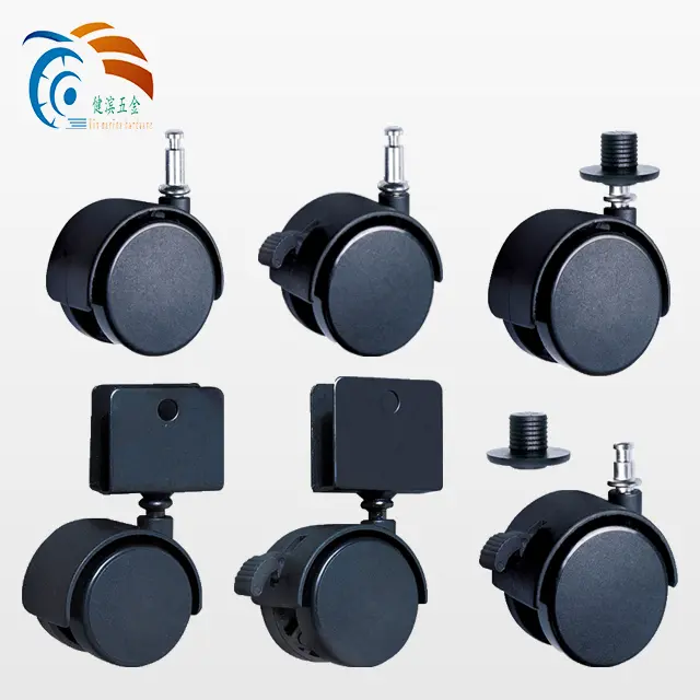 50mm Caster Wheel Suppliers Rollerblade Office Chair Caster Wheels Furniture Assembly Hardware Plastic Trolley Caster Wheels with Castor
