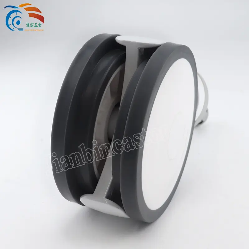 5inch center locking 28x96mm caster 5 inch center locking medical swivel long stem caster
