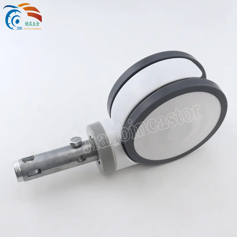 5inch center locking 28x96mm caster 5 inch center locking medical swivel long stem caster