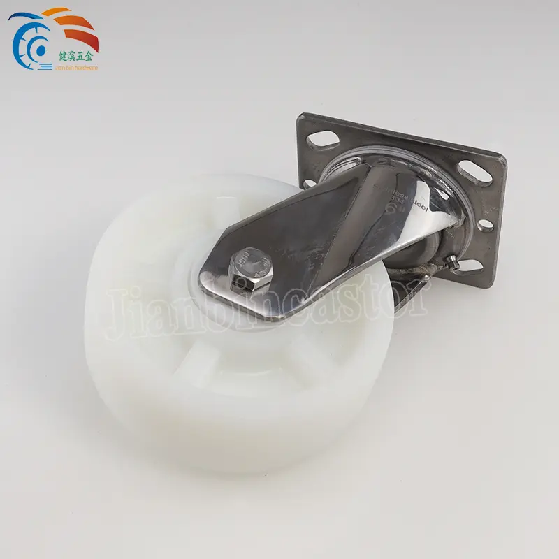 4″5″6″8″heavy duty stainless steel caster wheels anti-rust casters PU wheels trolley wheels industry caster