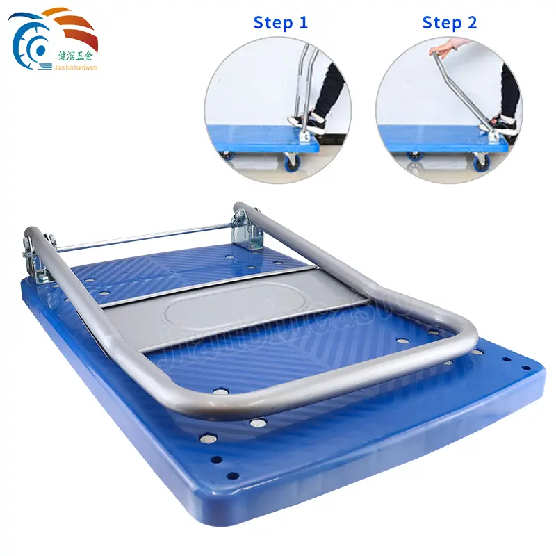 European Zinc Collapsible Durable Cargo Storage Warehouse Container Trolley