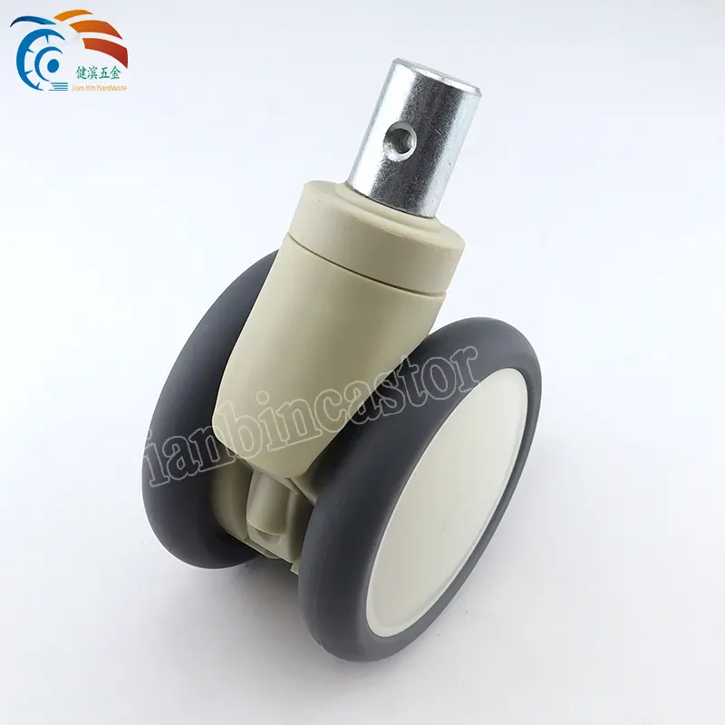 Experienced Factory Hardware Manufacturer Heavy Duty Industry Caster Wheel Hospital Medical Plastic Wheel Fixed Swivel Castor Rotating Brake Industrial Caster