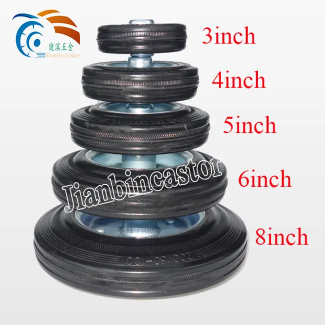 4 5 6 8 Inch Static Trolley Industrial Single Caster Wheel Plastic Castor