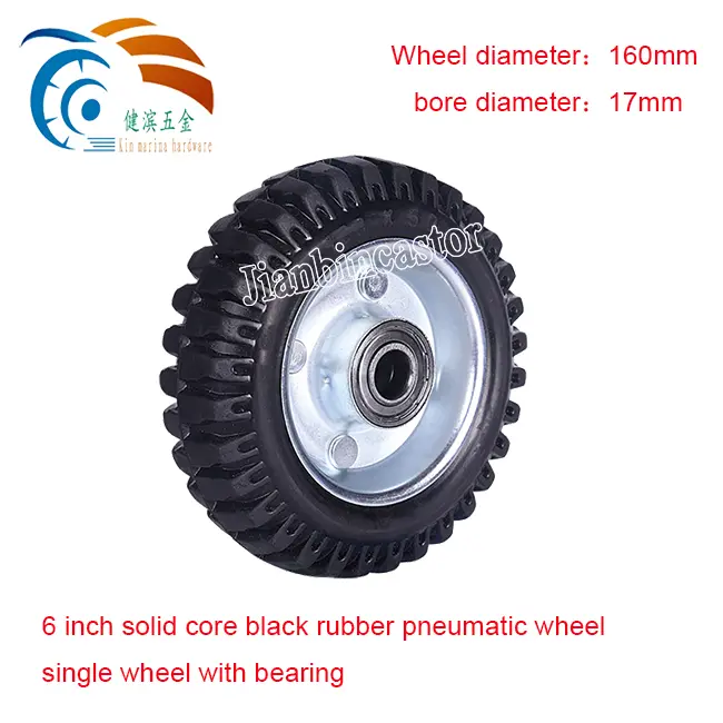 4 5 6 8 Inch Static Trolley Industrial Single Caster Wheel Plastic Castor