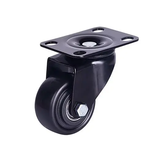 3 Inch Medium Duty Industrial Caster Swivel APP PU Castor Trolley Wheel with Brake