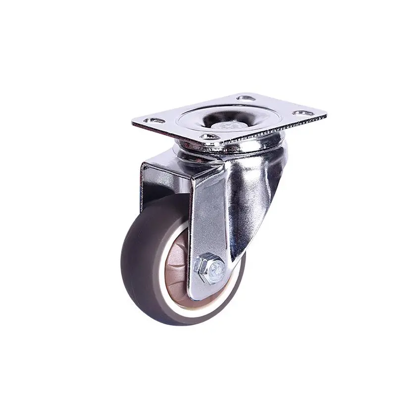 Stainless Steel Light Duty Caster Grey TPR Material Wheel 2 Inch 50kg Ruedas Giratorias Caster Waterproof Castor
