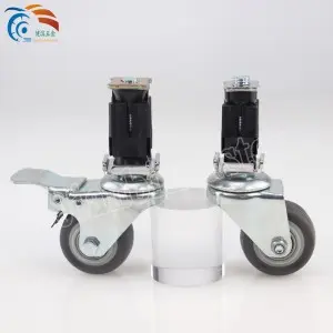 2 inch 2.5 inch 3 inch 4 inch stainless steel square tube telescopic caster silent universal caster dining car caster