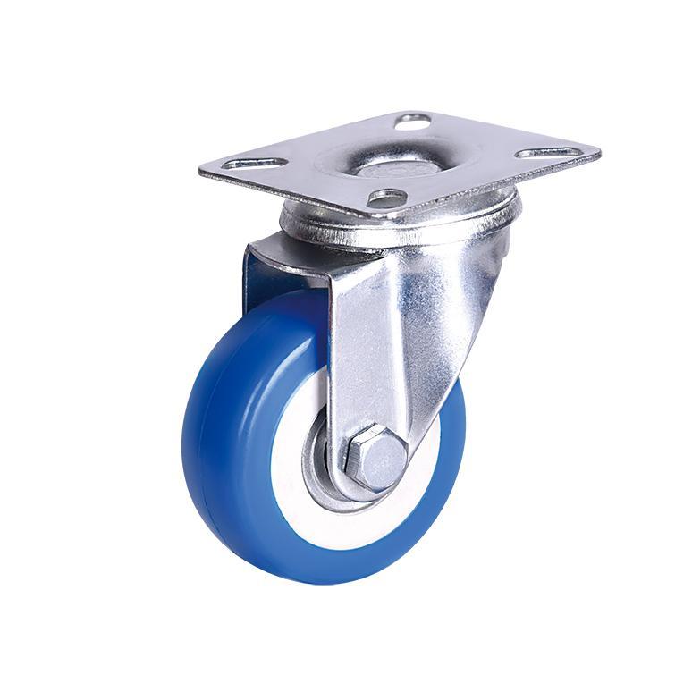 Grey rubber PVC casters (1)