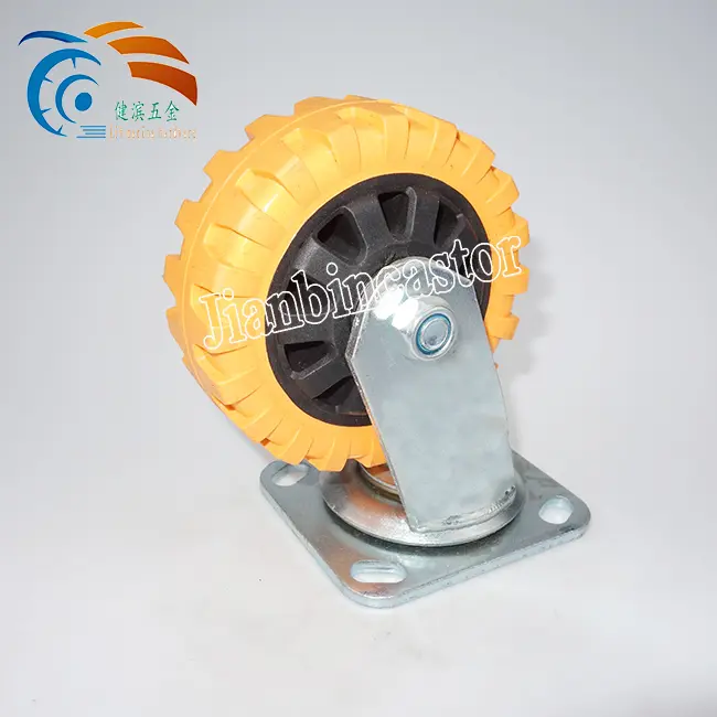 Steel Fork 75mm Wheel Single Ball Bearing Cover Ballrace Swivel Head 3/4/5/6 Inch Medium Duty Castor Red PVC Swivel Casters