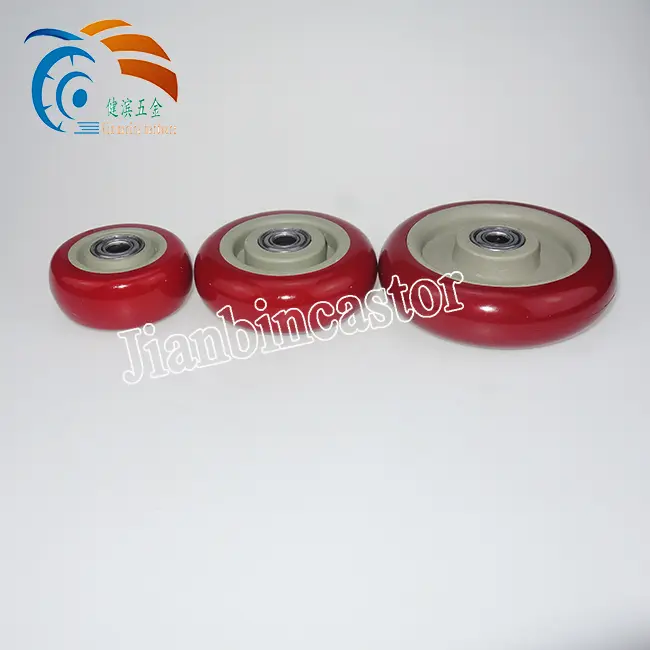 130kg 125mm Industrial Furniture Trolley Black double Bearing single caster