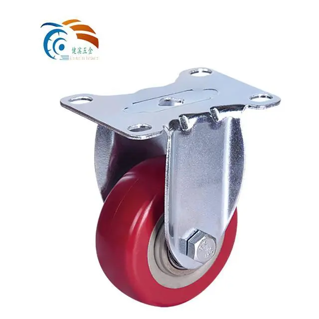 3-5 Inch American Style Black Bracket Medium Duty Swivel Caster with PVC Wheel