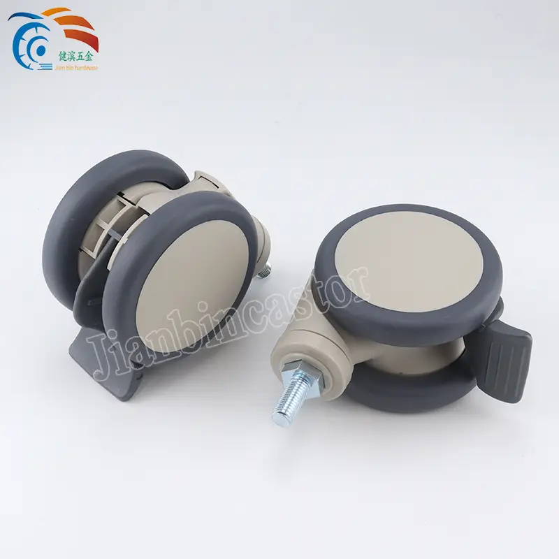 Medical Equipment 5 Inch Gray TPR Medium Duty Load 100kg Caster