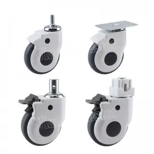 5inch Parts Swivel central lock medical caster for Hospital Bed Caster Used For Hospital Bed Medical