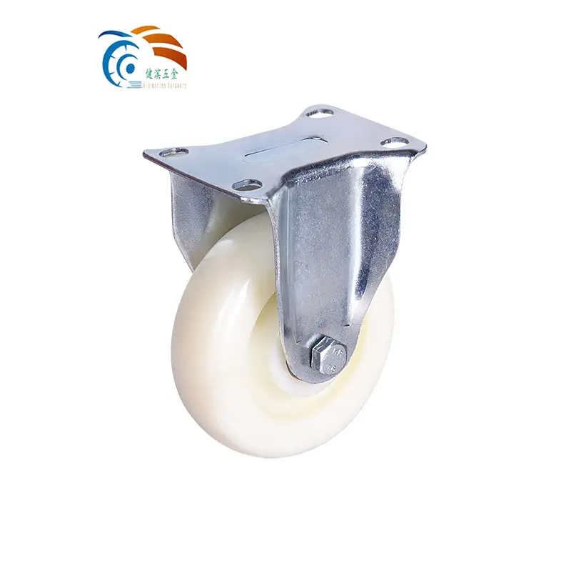 3 Inch 75mm Threaded Stem Swivel Head Top Plate Double Ball Bearing Medium Duty Caster Red PVC Wheels