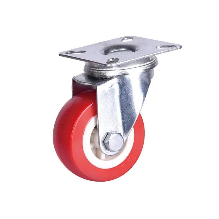 Wholesale Manufacturer 1.5/2/2.5 Inch Black Bracket Electrophoresis with Brake Caster Wheel