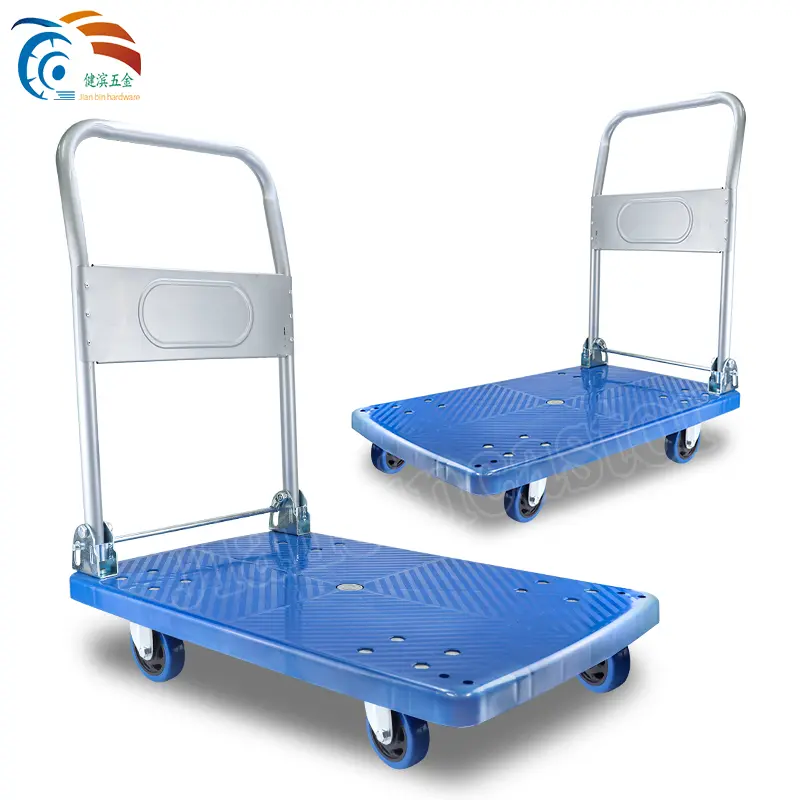 European Zinc Collapsible Durable Cargo Storage Warehouse Container Trolley