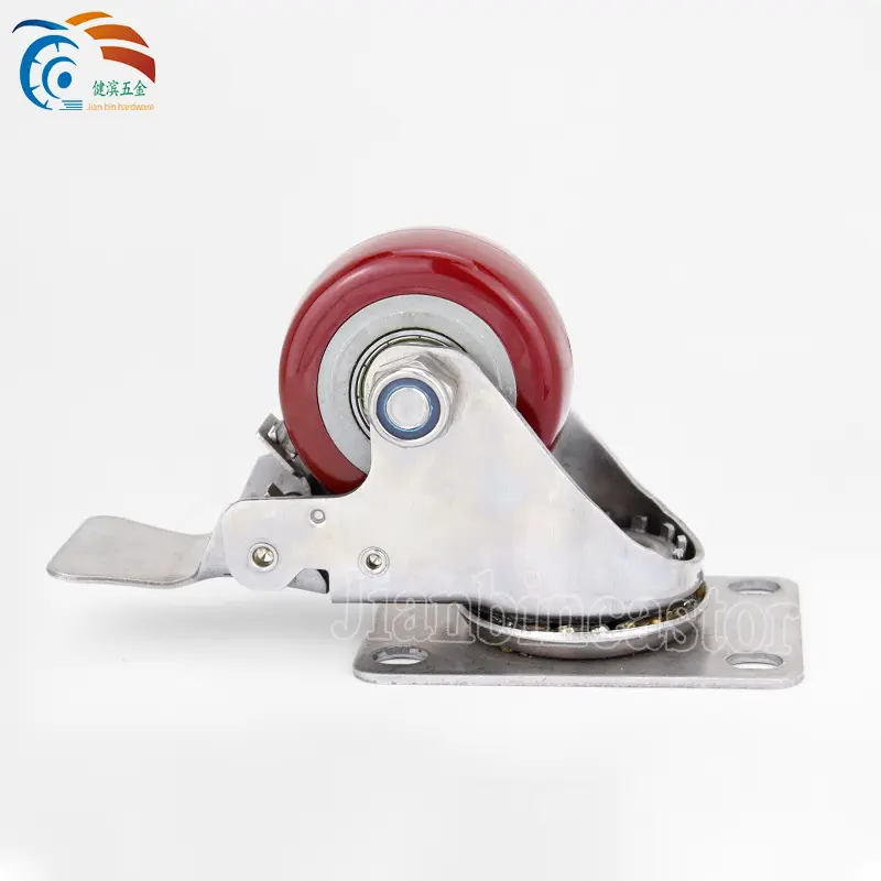 5″ TPR PVC PU Wheel Heavy Equipment Industry Food Stainless Steel Caster