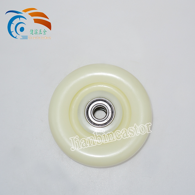 Industry Wheel Barrow Wheels Single Bearing Red Plastic Caster Wheel