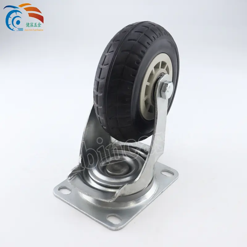 Factory Price Heavy Duty Swivel Industrial 6 8 Inch Solid Rubber Caster Wheel