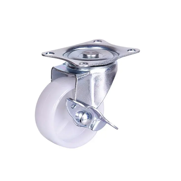 European Light Duty PP Industrial Caster Wheel 2/2.5/3/4 Inch with Back Brake