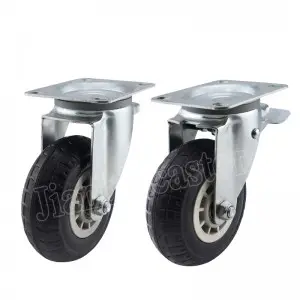 Factory Price Heavy Duty Swivel Industrial 6 8 Inch Solid Rubber Caster Wheel