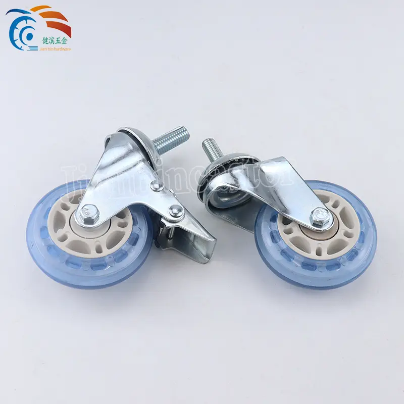 2.5″ Office Chair Caster with PU Roller Blade 3″ Office Chair Caster Wheels Stem Furniture Casters