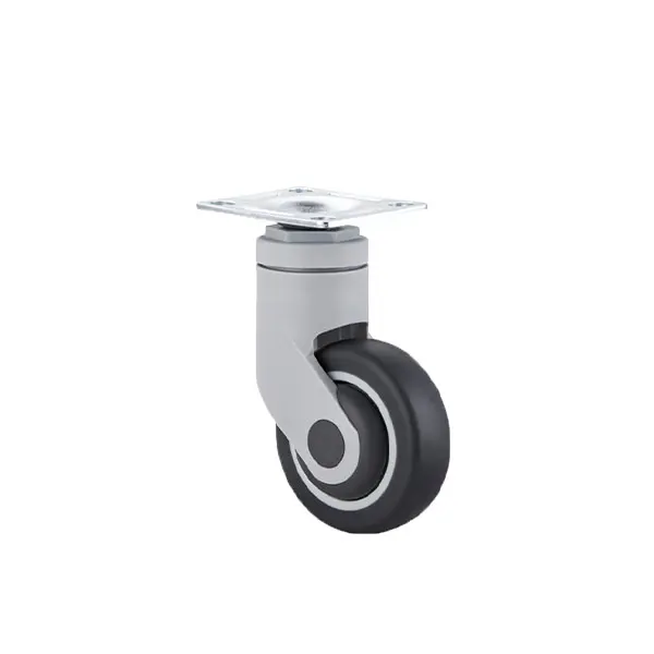 3/4/5 Inch Thermoplastic Rubber TPR Plastic Swivel Caster with TPR Medium Duty Hospital Bed Medical Wheel