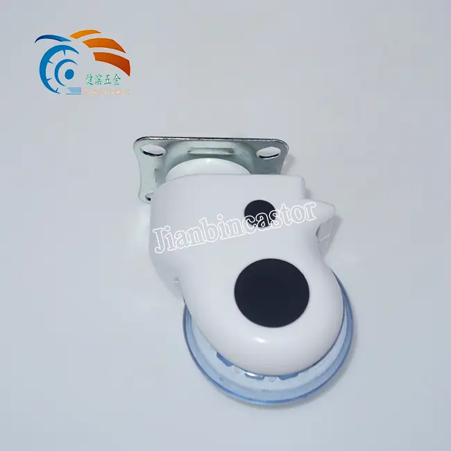 Grey TPR Round Swivel Heavy Duty Medical Plastic Hospital Bed Caster Stainless Steel Wheel Casters