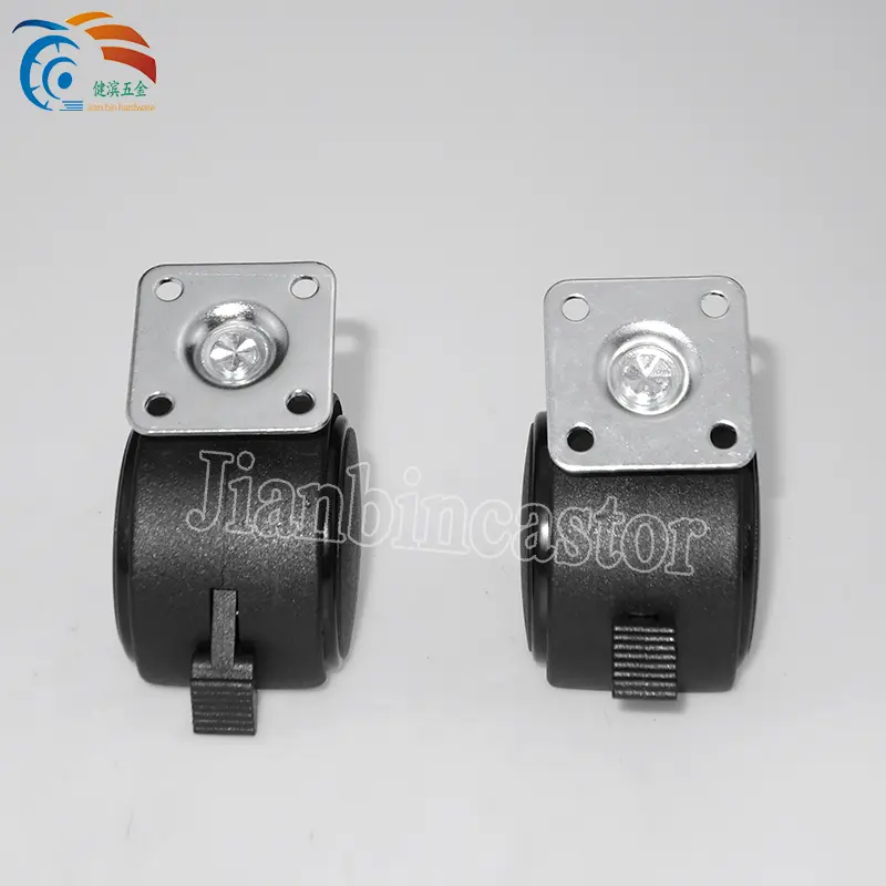 50mm Caster Wheel Suppliers Rollerblade Office Chair Caster Wheels Furniture Assembly Hardware Plastic Trolley Caster Wheels with Castor