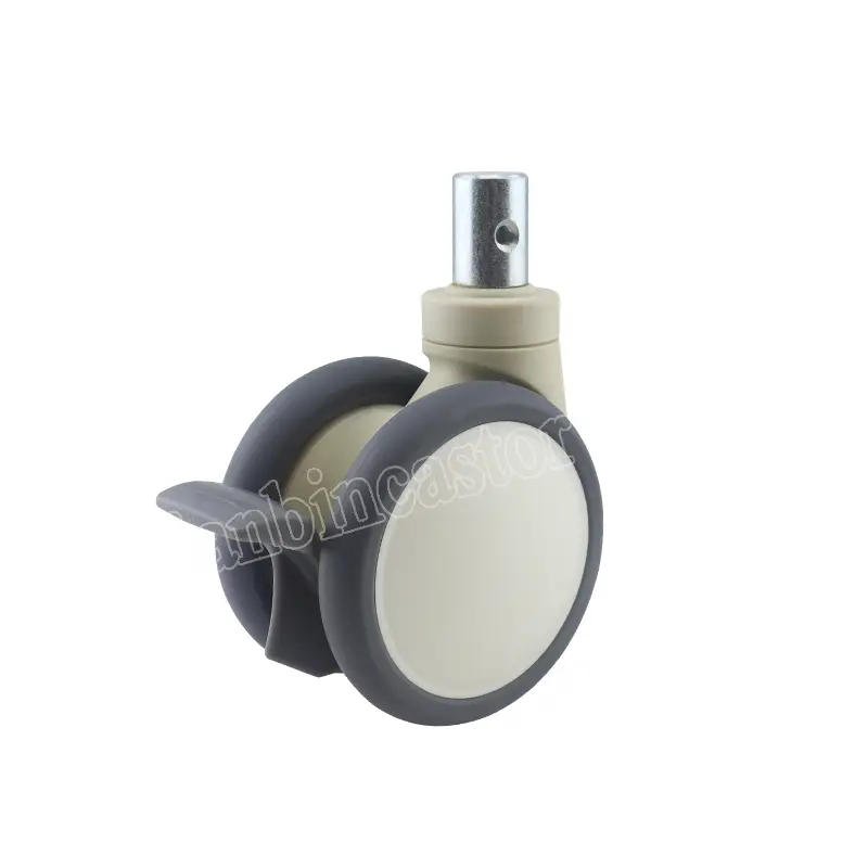 Experienced Factory Hardware Manufacturer Heavy Duty Industry Caster Wheel Hospital Medical Plastic Wheel Fixed Swivel Castor Rotating Brake Industrial Caster