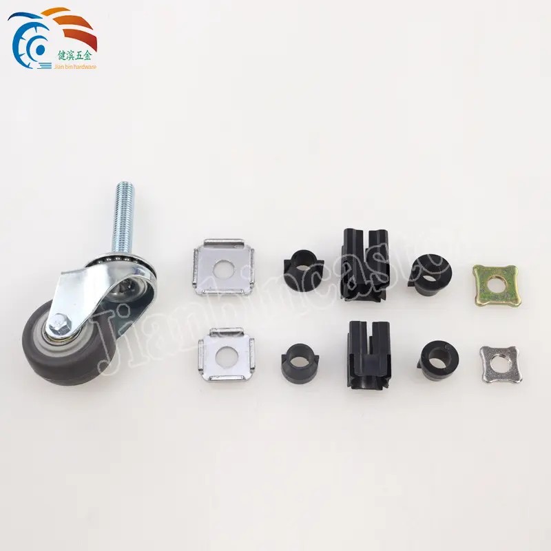 2 inch 2.5 inch 3 inch 4 inch stainless steel square tube telescopic caster silent universal caster dining car caster