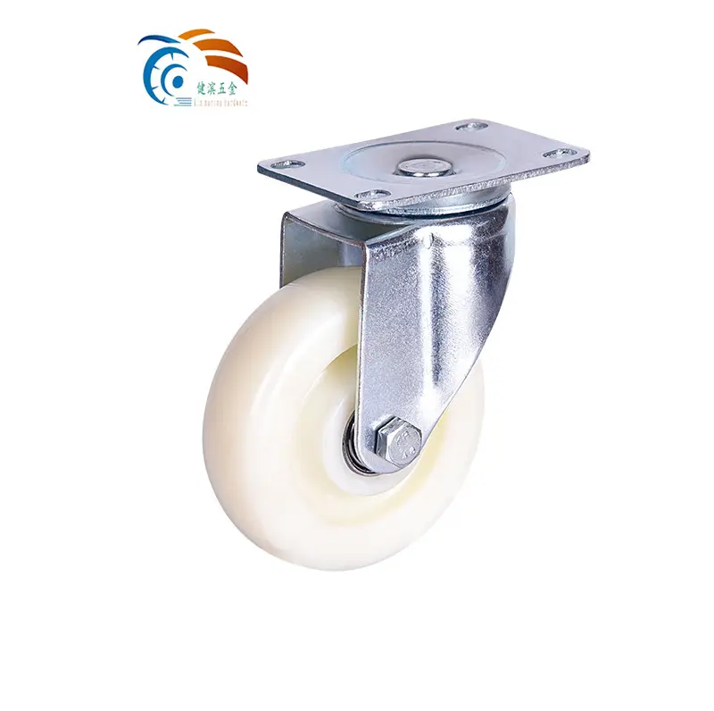 3 4 5 6 Inch Medium Duty Industrial Ruedas Giratorias Orange Castor PVC/PU Rotating Caster Wheel for Trolley