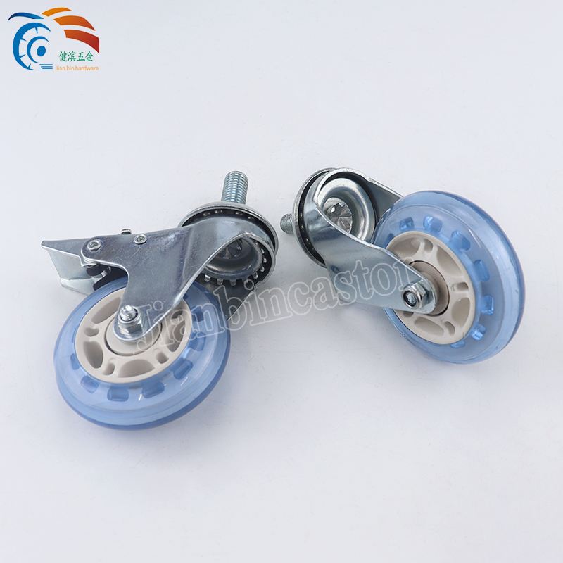 2.5″ Office Chair Caster with PU Roller Blade 3″ Office Chair Caster Wheels Stem Furniture Casters
