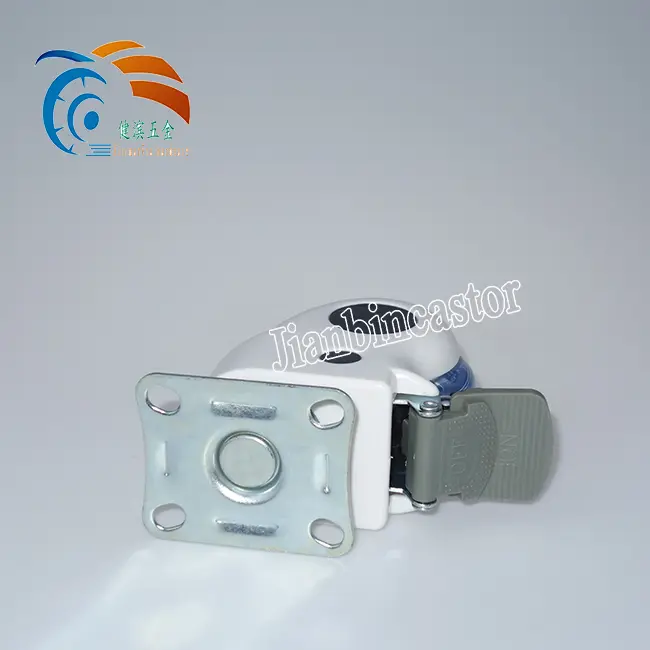 Grey TPR Round Swivel Heavy Duty Medical Plastic Hospital Bed Caster Stainless Steel Wheel Casters
