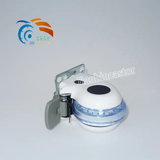 Grey TPR Round Swivel Heavy Duty Medical Plastic Hospital Bed Caster Stainless Steel Wheel Casters