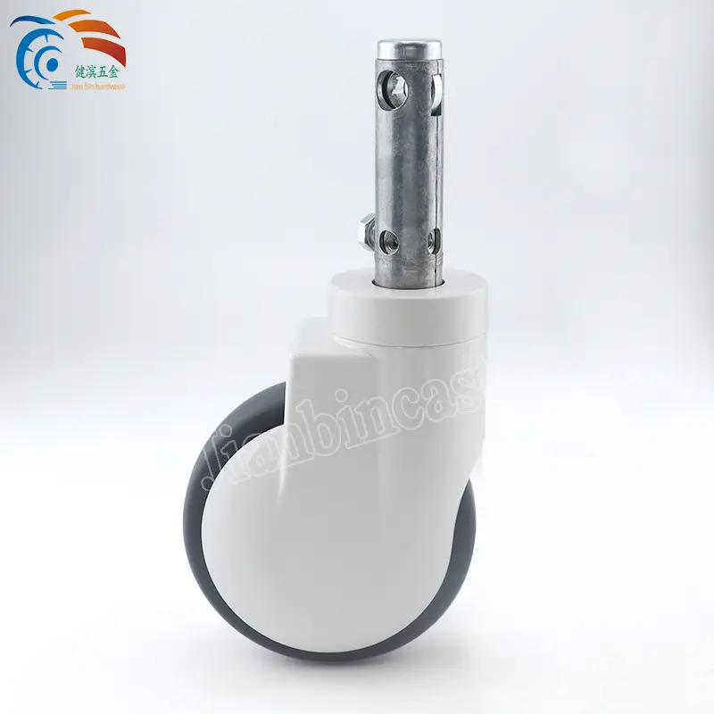 125mm long bolt central locking medical caster medical bed caster