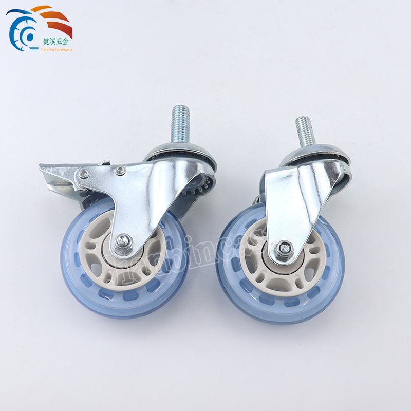 2.5″ Office Chair Caster with PU Roller Blade 3″ Office Chair Caster Wheels Stem Furniture Casters